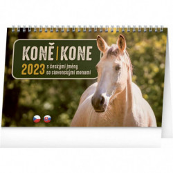 Stolní kalendář Koně – Kone CZ/SK 2023 23, 1 × 14, 5 cm pgs-31066