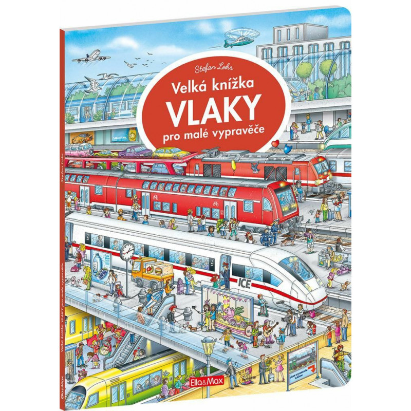 Velká knížka VLAKY pro malé vypravěče k-wv-1401-red