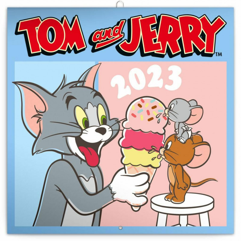 Poznámkový kalendář Tom a Jerry 2023 30 × 30 cm pgp-31462