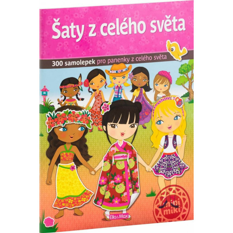 Šaty z celého světa - kniha samolepek k-pc-3601