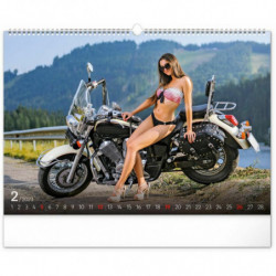 Nástěnný kalendář Girls & Bikes 2023 48 × 33 cm pgn-30891-l