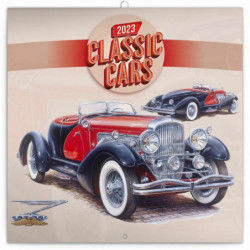 Poznámkový kalendář Classic Cars – Václav Zapadlík 2023 30 × 30 cm pgp-30955-v