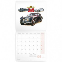 Poznámkový kalendář Classic Cars – Václav Zapadlík 2023 30 × 30 cm pgp-30955-v