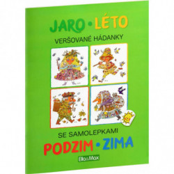 JARO LÉTO PODZIM ZIMA – Kniha samolepek a hádanek k-em-0901