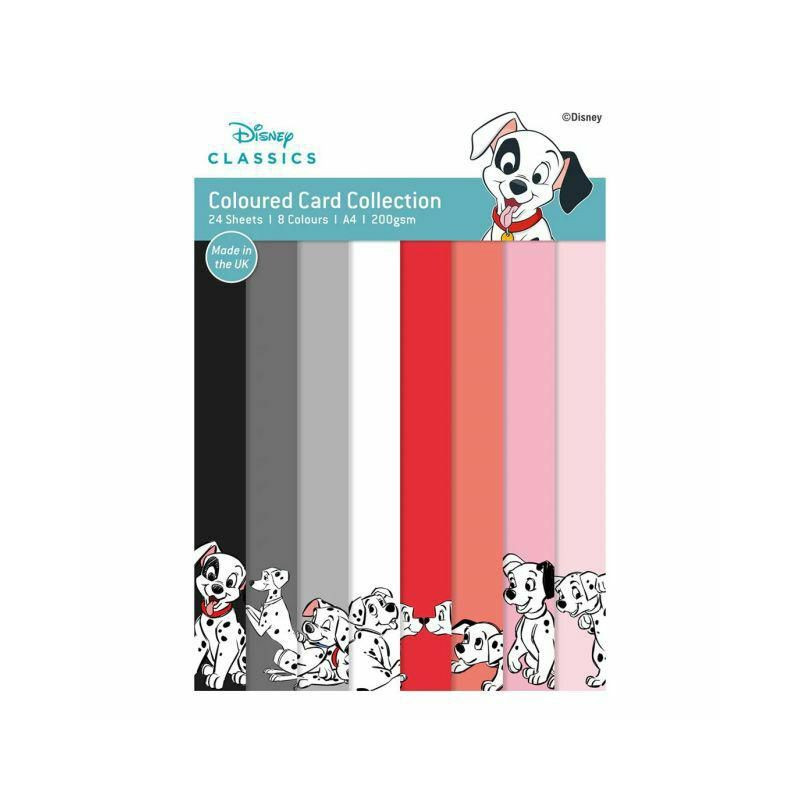 Sada jednostranných papírů A4 (24ks) - 101 Dalmatians Creative World of Crafts papíry sadě, potiskem scrapbooking