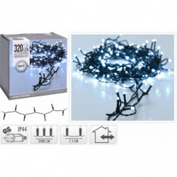 Osvětlení řetěz 320 LED 24 m studená bílá