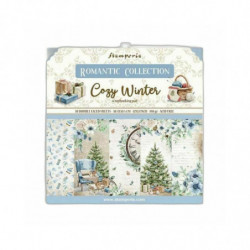 Stamperia Sada oboustranných papírů 30x30cm Cozy Winter (10ks), , papíry sady potiskem scrapbooking