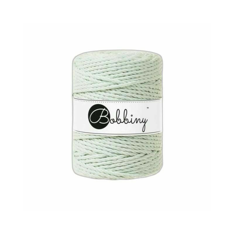 Bobbiny macrame XXL (5mm x 100m), příze vlna textil hedvábí