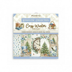 Stamperia Sada oboustranných papírů 20x20cm Cozy Winter (10ks), , papíry potiskem scrapbooking