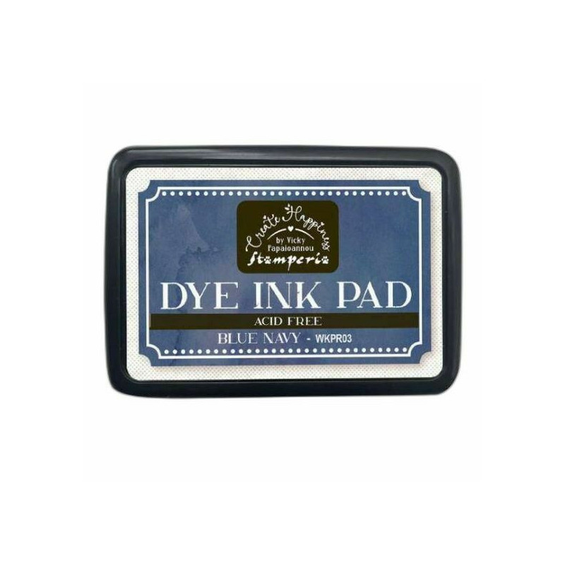 Stamperia Polštářek Dye Ink blue navy , inkousty pigmentové, polštářky papír scrapbooking