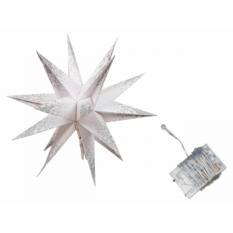 LED hvězda zlatá 18 cm