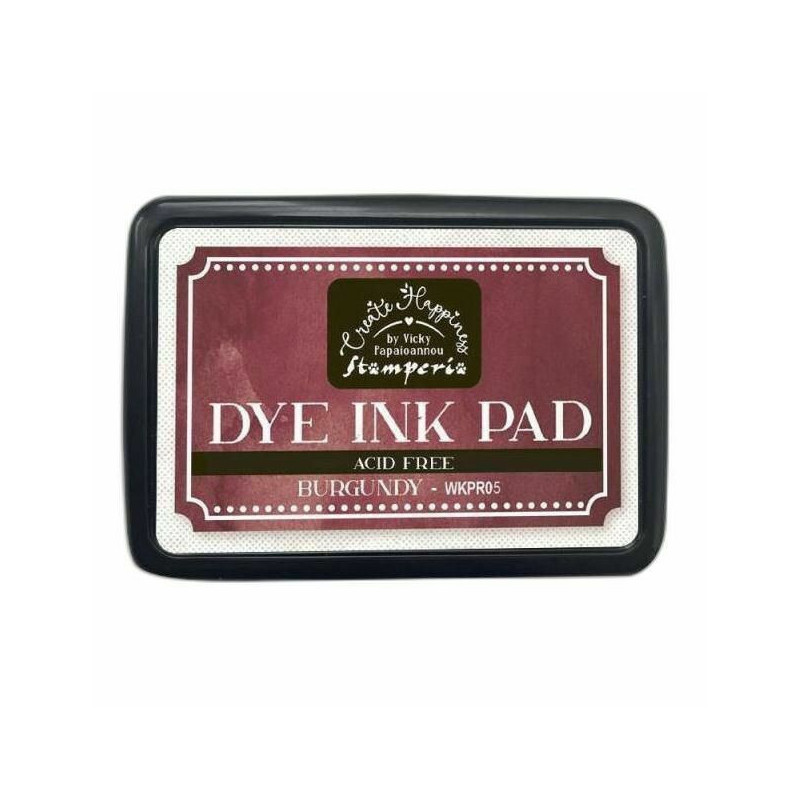 Stamperia Polštářek Dye Ink burgundy , inkousty pigmentové, polštářky papír scrapbooking