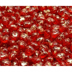 40 ks Valentines Svatební srdce Beads české sklo 6mm x 6mm