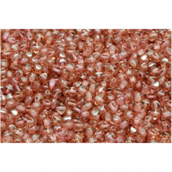 100 ks Crystal Red Becone Beads české skleněné perly 4mm