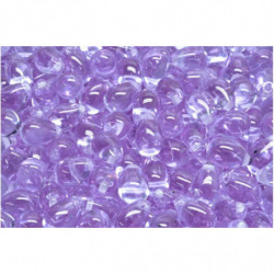 20 ks Crystal Light Amethyst Purple Clear Teardrop české skleněné vločky 6mm x 9mm