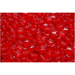 60 ks Crystal Ruby Red Star Beads české skleněné Beads 6mm