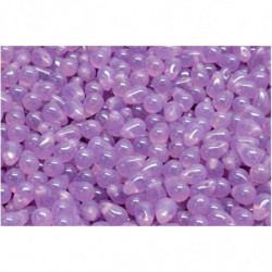 40 ks Matte Crystal Shine Lilac Purple Teardrop české skleněné vločky 4mm x 6mm