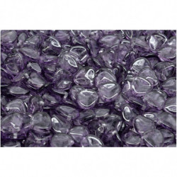 50 ks Crystal Light Purple Petal české skleněné vločky 8mm x 7mm