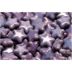 8ks Vega Purple Luster Star Beads české skleněné korálky 12mm