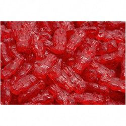 22pcs Crystal Ruby Red Clear Zvířecí české skleněné vločky 15mm x 7mm