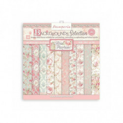 Stamperia Sada oboustranných papírů 20x20cm Rose Parfum (10ks), , papíry jednobarevné, scrapbooking