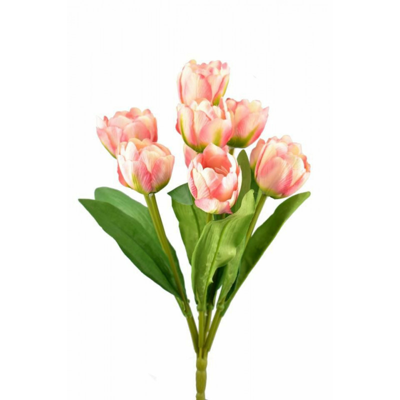 Kytice tulipánů 43 cm růžová