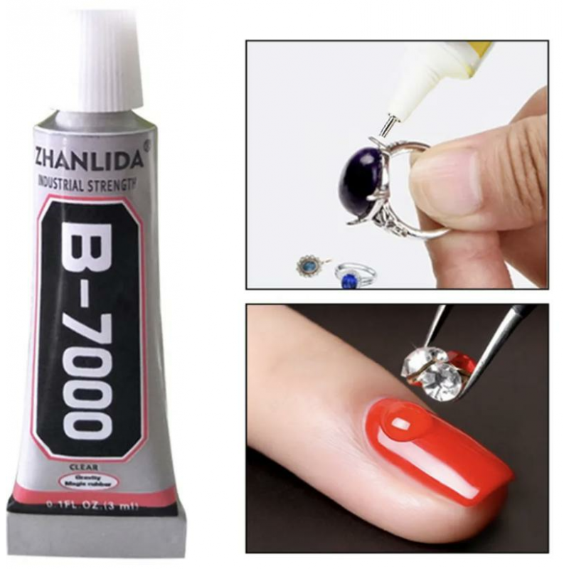 2 ks Clear Super Diy Craft Jewelry Universal Glue B7000 Adhesive Instant Power Pro gumy plasty dřevo kov sklo Cabochon kůže