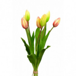 Kytice 7 tulipánů světle růžová 37, 5 cm