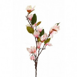 Umělá větvička Magnolie 93 cm růžová