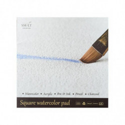 SM-LT art Skicák Watercolor pad Square (260g/m2 20listů) 30x30cm , pastel uhel tužka skicáky výtvarné potřeby