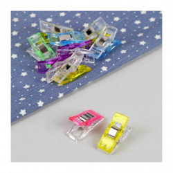 1set Pin oblečení, Svatba Dětská sprcha Party Favors Dodávky řemeslné, Sada šicího prádla pro okraj 2.6cm 10pcs Mix Color