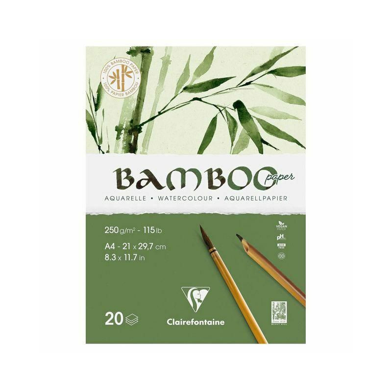 Clairefontaine Skicák na akvarel Bamboo (250g/m2 20 listů) A4 , akvarelové papíry skicáky výtvarné potřeby