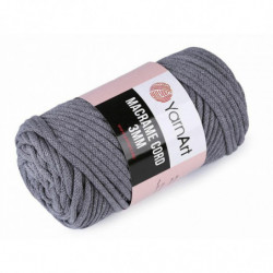 1ks (771) pink pletací příze macrame cord 250 g pletací, připlétací nitě, pletení háčkování, textilní galanterie