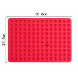 1 ks Kraftika 3d Silicone Food Grade 140 Round Cavity Mat Mold With Trays pro kočky čokoládu sladkosti zmrzlinu vaření, pečení