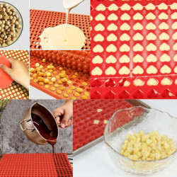 1 ks Kraftika 3d Silicone Food Grade 140 Round Cavity Mat Mold With Trays pro kočky čokoládu sladkosti zmrzlinu vaření, pečení