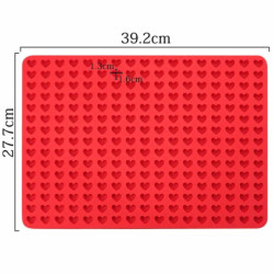 1 ks Kraftika 3d Silicone Food Grade 255 Heart Cavity Mat Mold With Trays pro kočky čokoládu sladkosti zmrzlinu vaření, pečení