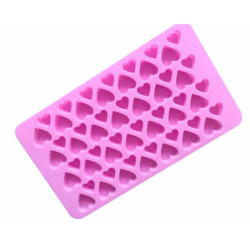 1 ks Kraftika 3d Silicone Food Grade 56 Heart Cavity Mat Tvar s podložkami pro kočky čokoláda sladkosti zmrzlina vaření