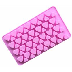 1 ks Kraftika 3d Silicone Food Grade 56 Heart Cavity Mat Tvar s podložkami pro kočky čokoláda sladkosti zmrzlina vaření