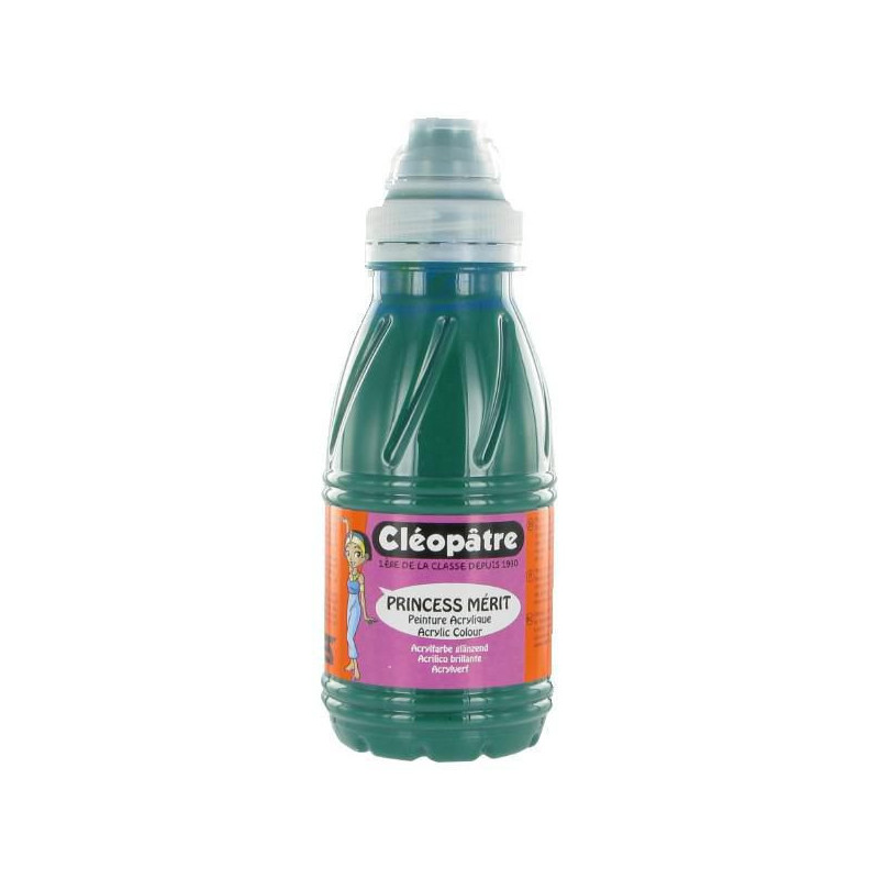 Akrylová barva CLEOPATRE 250 ml TMAVÁ ZELENÁ, cl_pam250-16