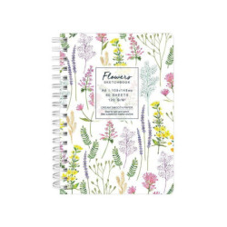 Drasca Art EOOD Kroužkový blok Flowers barevný (120g/m2 60 listů) A6 , poznámkové bloky alba papír scrapbooking