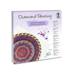 Ursus Diamond Art Painting umělecká sada - Mandala fialovožlutá, , kreativní sady kreativita škola