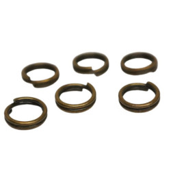 80ks bronz Double Split Jump Ring bronz 6mm