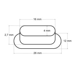 50pár ikl průchodka s podložkou ovál 4x16 mm průchodky nerezavějící, lisy pistony průchodky průbojníky výsečníky kleště