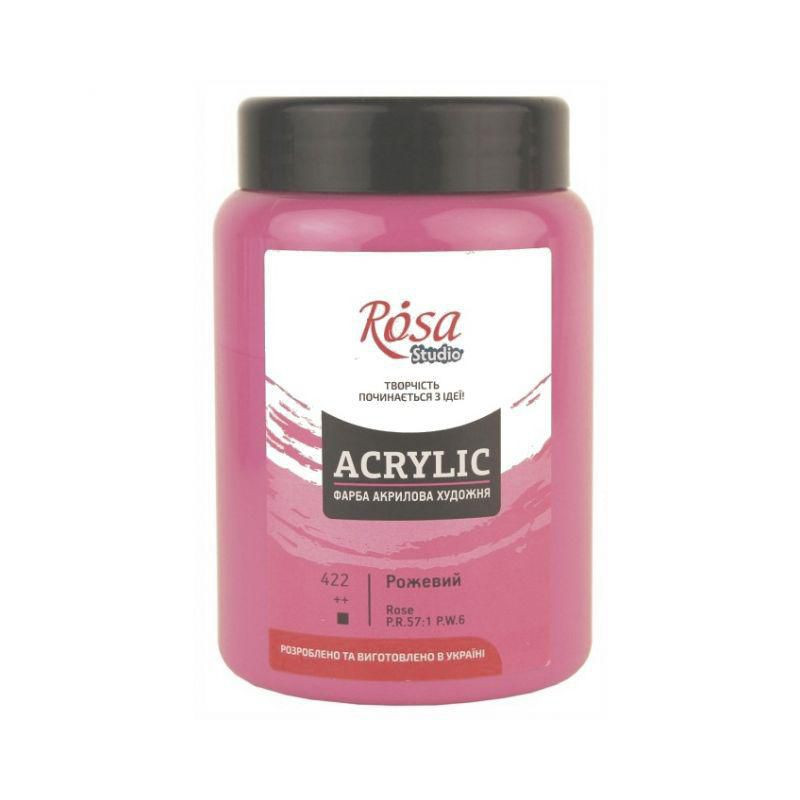 Akrylová barva Rosa Studio tmavě růžová 400ml jednotlivé akrylové barvy výtvarné potřeby