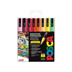 POSCA 3M summer sada popisovačů hrot 0, 9-1, 3mm (8ks), popisovače permanentní fixy výtvarné potřeby