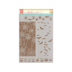 Marianne Design Plastová šablona 21x30cm halloween , šablony malování, textil hedvábí