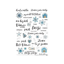 HuráPapír.cz Samolepky A5 - Koulovačka č.2 , texty čísla washi pásky scrapbooking