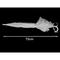 1ks ílá svatební vystřelovací deštník s krajkou dámské deštníky holové, pláštěnky módní doplňky