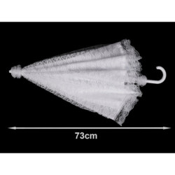 1ks ílá svatební krajkový vystřelovací deštník dámské deštníky holové, pláštěnky módní doplňky