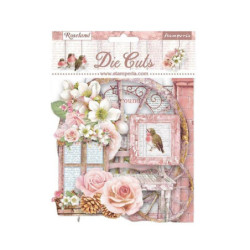 Stamperia Kartonové výřezy Roseland (49ks), , dekorace ozdoby papír scrapbooking